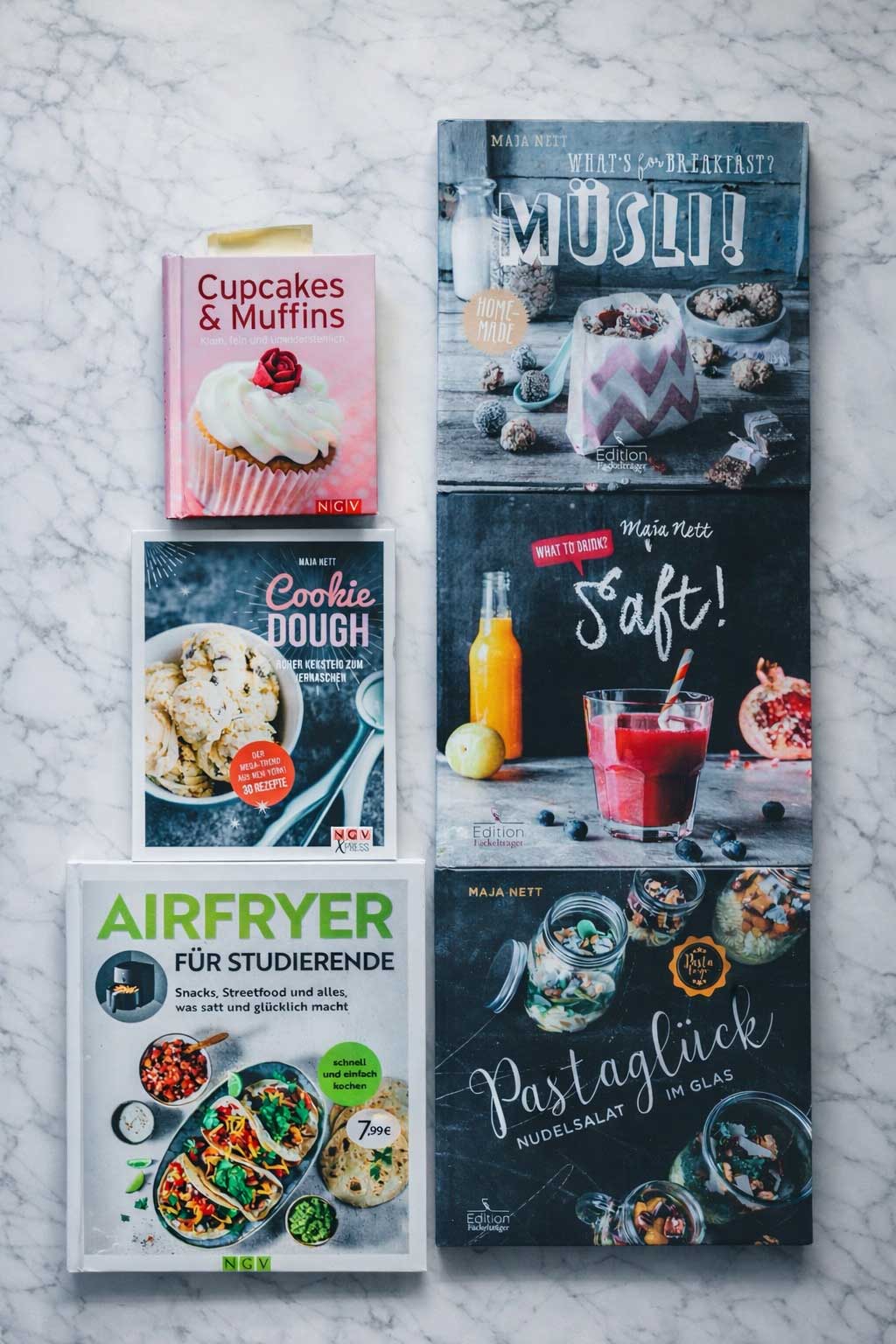 Auswahl der Kochbücher